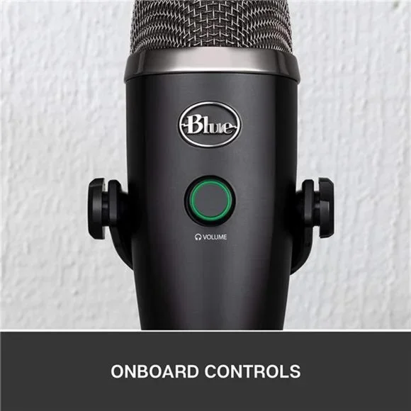 Logitech Blue Yeti Nano Premium USB Microphonel, No-Latency Monitoring-Blackout